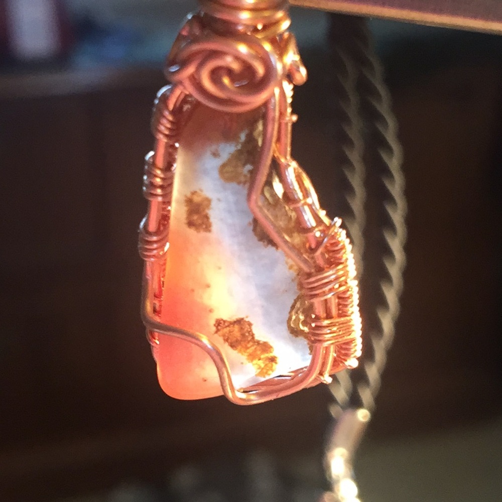 Scenic Dendritic Copper Wire Wrapped Pendant - image 3